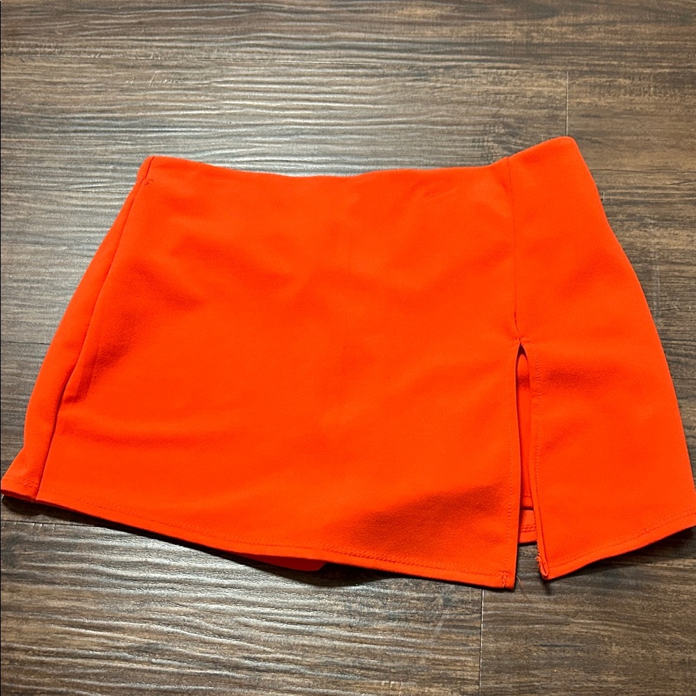 Timing Bright Orange Women's Skort